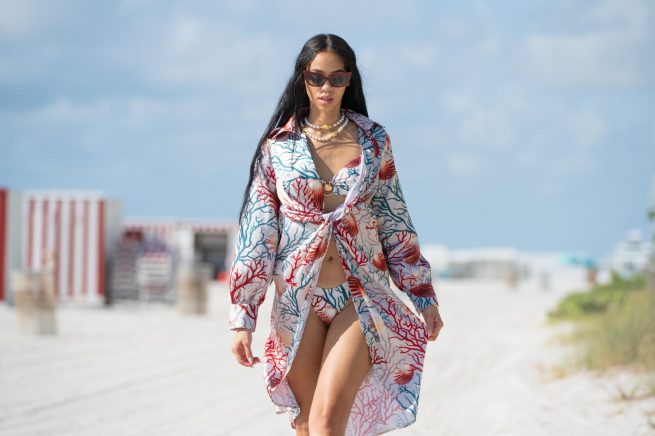 Thais Coral Mirage Gown - Image 6